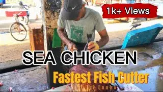 Sea Chicken Fish Fast Cutting Skill. #bestfishcutting #fastcutting