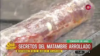Receta de hoy: Matambre arrollado y puré de papas con rúcula
