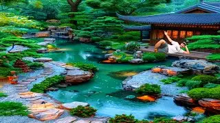 @MrBeast  Expert girl building amazing bamboo bridge and cabin on fish pond,