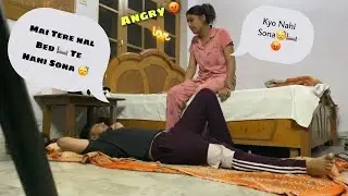 SLEEPING ON THE COUCH II Prank on wife || Sleeping on floor prank || Rajmann || #pranks #couplevlog 