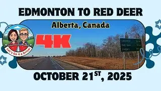 4K Edmonton to Red Deer, Alberta Hwy 2 Fall drive! #Edmonton #RedDeer #Alberta #Highway2 #Hwy2 #Fall