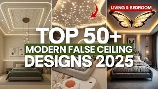 Top 50+ Modern & Latest False Ceiling Designs Ideas 2026 For Living Room & Bedroom with Single Fan
