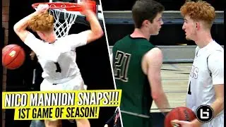 Nico Mannion SNAPS & TAKES OVER In The 2nd Half In His 1st Game Of Season!!