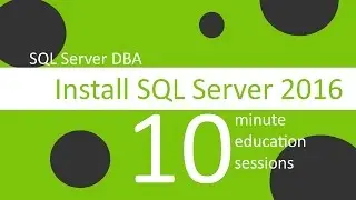 Installing SQL Server 2016