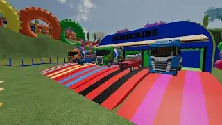 Garage with Colors   ALL MIXER TRAILER TRUCK, MIXER SCANIA RGB & JEEP   FS22 #006