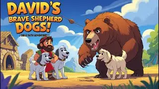 David's Brave Shepherd Dogs! | Bible Faith Adventures | Tiny Faith Adventures #faithinhim #playtime