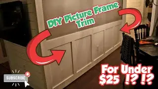 DIY Picture Frame Wall Trim | Cheap Homeowner Projects | Selling NJ