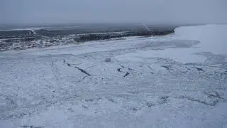 Great Bear River Breaks open after it froze