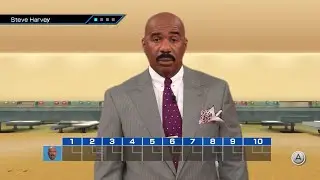 Steve Harvey in Wii Bowling