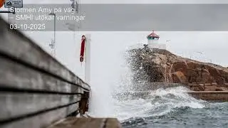 Stormen Amy p&aring; v&auml;g &ndash; SMHI ut&ouml;kar varningar