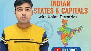Indian State and Their Capitals along with Union Territories 2025/States and Capitals in English 