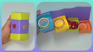 Easy and compact box to store small things | compact box craft | easy crafts | Titi Crafts .