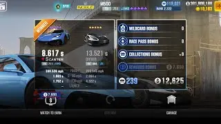 CSR2 - M500 (nitrous stock) (1/2 mile) - tune & shift for Tournaments (day 2) - 8.617
