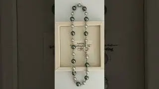 Lunar Cascade Pearl Necklace, shines like moonlight at night. #necklace #jewelry