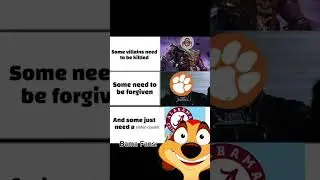 The three types of CFB villains. Bama fans, y'all good? 😂 #cfb #alabama #sec #rolltide #cfbmemes