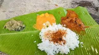 GSB style Temple lunch | Dakshina Kannada | South canara style | South Indian lunch on banana leaf