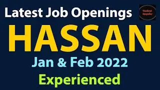 hassan jobs | hassan job vacancy | job vacancy in hassan | jobs in hassan | karnataka | Jan Feb 2022