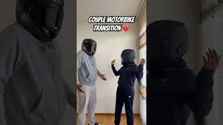Couple Motorbike Transition❤️ #couple #motorcycle #viral #bikers #bikergirl #shorts #fy #transition