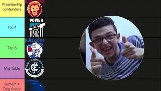Teams That Will Make The AFL Finals | Tiermaker