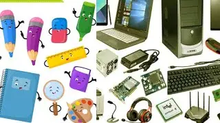 School Stationery & Computers components name | school stationery & computes components ka nam ||