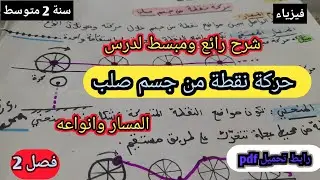 حركة نقطة من جسم صلب 