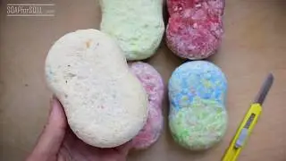 DRY RECYCLED SOAP CUTTING. Satisfying ASMR\ RELAXING SLEEP HELP VIDEO