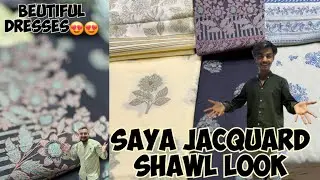 Saya Shawl Look Jacquard* Dresses | Saya Super Sale New Stock | Buy Branded Dresses Wholsale Prices