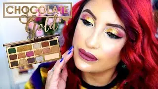 ♥ TOO FACED CHOCOLATE GOLD REVIEW + LOOK + SWATCHES ♥