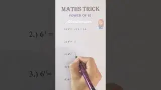 POWER OF 6 #power #numbers #number6 #mathematics #youtubeshorts #subscribe #tricks #shorts #viral