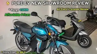 PURE EV New Showroom REVIEW | All Electric Scooter Details | #HappyWithPURE