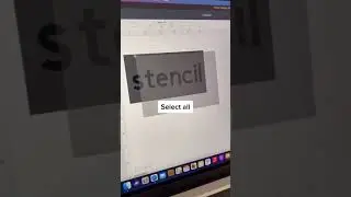 How To Make A Vinyl Stencil In Cricut Design Space #shorts
