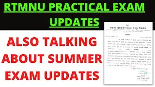 RTMNU PG Practical Exam Updates | Rtmnu Summer Exam Updates |