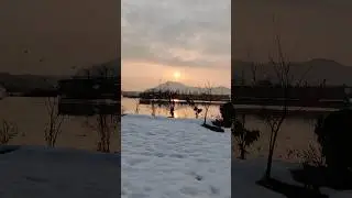 Beautiful Sunset Kashmir #sunset #kashmir #srinagar #indiatour #travelshorts #lakeview #river
