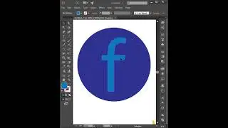 Facebook Logo Design  l easy process #shorts