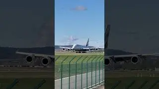 Emirates A380 Landing Zurich Airport #shorts #emirates