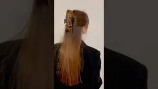 Easy claw clip half up hairstyles #clawcliphairstyles #longhair