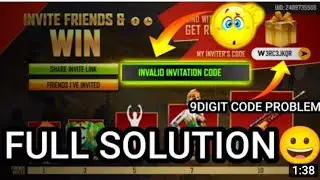 free fire new event code 9 digit problem🥺 solutions