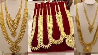 Light weight Kerala Haram & Dubai Fancy Haram Collections (916 Gold)