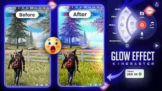 😱 Glow Effect & Colour Grading Tutorial in Kinemaster 🔥Kinemaster video editing free fire