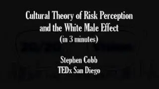 White Male Effect and Cultural Theory of Risk Perception (in 3 minutes)