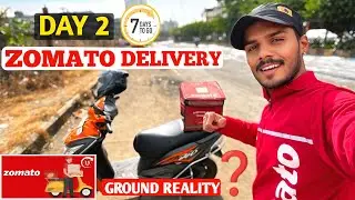 Zomato Delivery Boy Part Time Earnings Day 2 / 7 Days Challenge 🛵|| #joshivlogrj03 #zomato