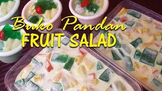 Buko Pandan Fruit Salad | Quick & Easy Filipino Dessert | Buko Pandan Gelatin | Creamy Fruit Salad
