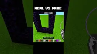 minecraft real vs fake #minecraft #shorts #gaming