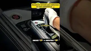 C&oacute;mo estacionar un carro autom&aacute;tico correctamente | Aprendiendo a conducir 😎🚘 #shorts #short