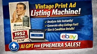 eBay AI Listing Tool for Vinatge Print Ads How to Use a Custom ChatGPT Agent for Speed and Accuracy