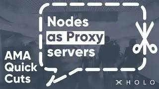 Holo AMA 44 Quick Cuts &ndash; Nodes as Proxy servers