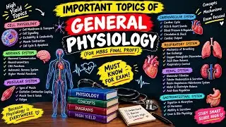 IMPORTANT TOPICS OF GENERAL PHYSIOLOGY||GENERAL PHYSIOLOGY IMPORTANT TOPICS