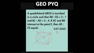 Must-Solve Geometry PYQs for CAT!  #catexam #cat2025  #iim #education #catquantseries #catexamformba