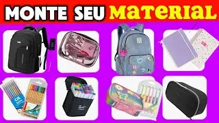 COPILADO DE V&Iacute;DEOS DE . Monte seu material escolar #materialescolar