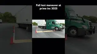 Full CLD test maneuver at prime inc 2025 #classacdl #trucking #cdltraining